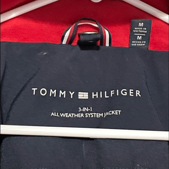 Navy Tommy Hilfiger Systems Jacket Shell Only M - Picture 12 of 12